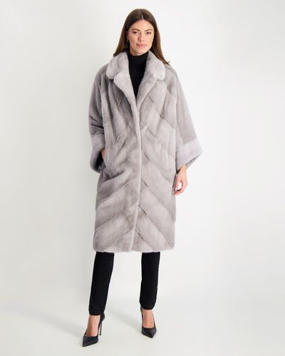 Gorski Mink Short Coat - Gray