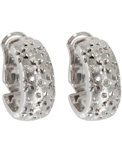 Roberto Coin Granada Clip On Hoop Earrings - Metallic