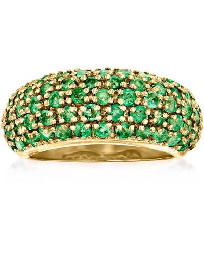 Ross-Simons Emerald Wide Ring - Green