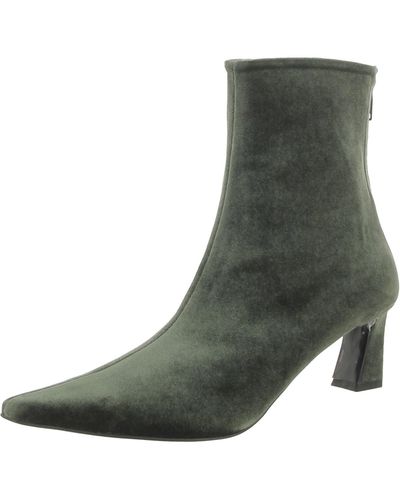 Reike Nen Rn4sh040 Velvet Pointed Toe Ankle Boots - Green