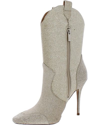 Jessica Simpson Cicee Glitter Shimmer Mid-calf Boots - Gray