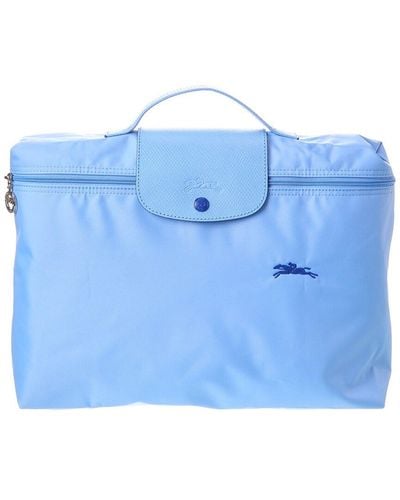 Longchamp Le Pliage Nylon Laptop Bag - Blue