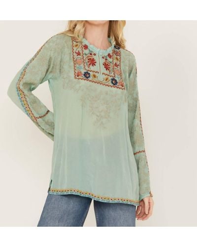 Johnny Was Mariane Blouse - Green