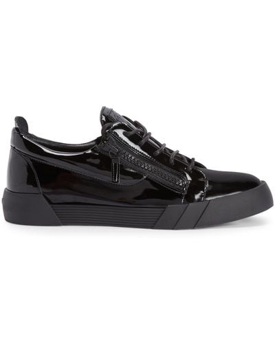 Giuseppe Zanotti Birel Patent Leather Sneakers - Black