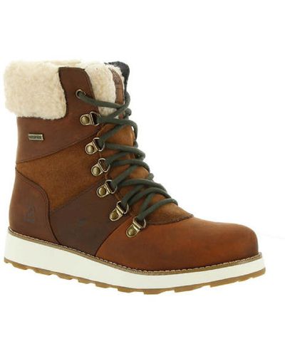 Kamik Ariel F Suede Lace-up Winter & Snow Boots - Brown