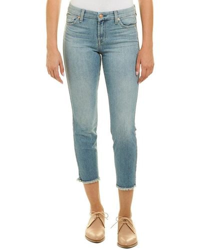 7 For All Mankind Kimmie Dsht Crop - Blue