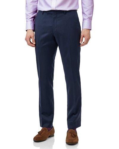 Charles Tyrwhitt Slim Fit Italian Natural Stretch Suit Trouser - Blue