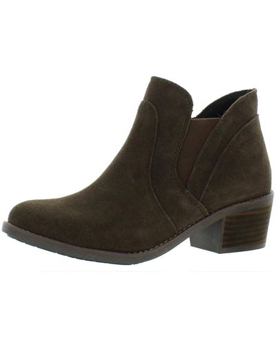 Me Too Zantos Suede Ankle Chelsea Boots - Brown