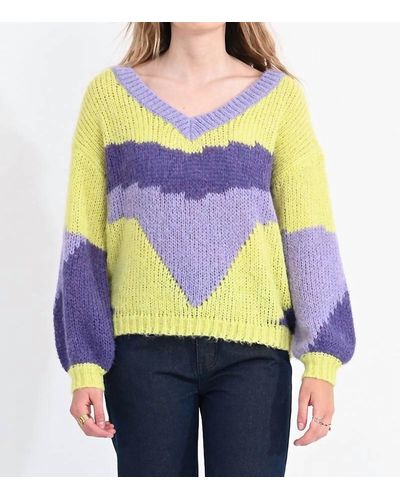 Molly Bracken Do It All Again Sweater - Purple