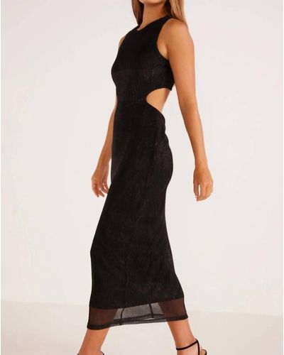 MINKPINK Astrid Cutout Midi Dress - Black