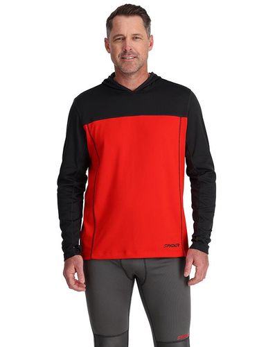 Spyder Charger Hoodie - Volcano - Red