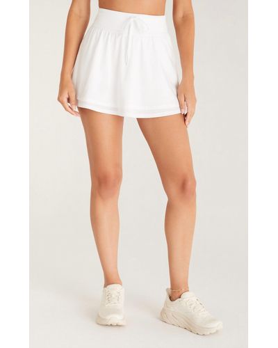 Z Supply Sporty Tiered Skirt - White