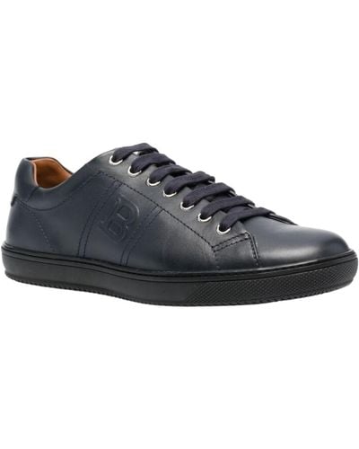 Bally Orivel 6240302 Navy Leather Sneaker - Black