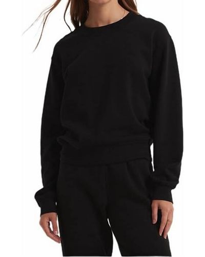 Z Supply Classic Crewneck Sweatshirt - Black