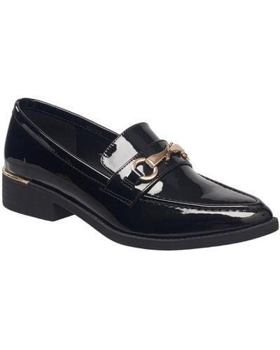 French Connection Tailor Patent Dressy Loafers - Blue