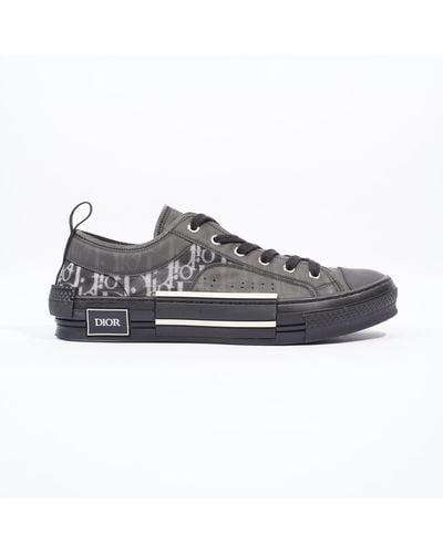 Dior B23 Low Top Sneakers / Oblique /canvas - Gray