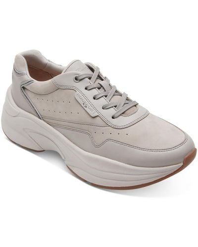 Rockport Prowalker Premium Leather Chunky Casual And Fashion Sneakers - White