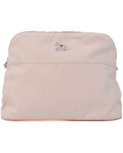 Hermès Bolide Cotton Clutch Bag (pre-owned) - Pink