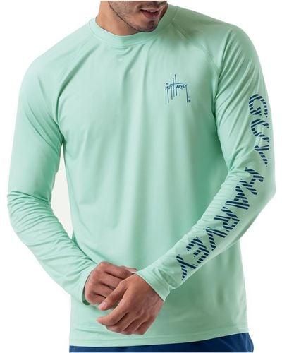 Guy Harvey Graphic Long Sleeve T-shirt - Green