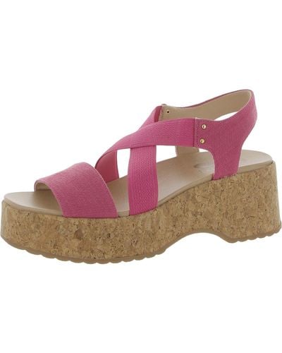 Dr. Scholls Dottie Slingback Slip-on Platform Sandals - Pink