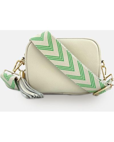 Apatchy London Leather Crossbody Bag - Green