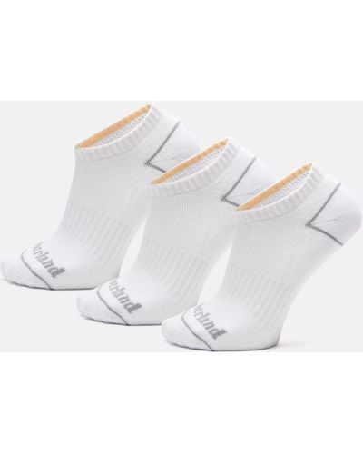 Timberland 3-pack Bowden No-show Sock - White