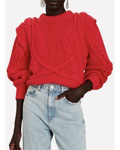 Ronny Kobo Catrin Knit Sweater - Red