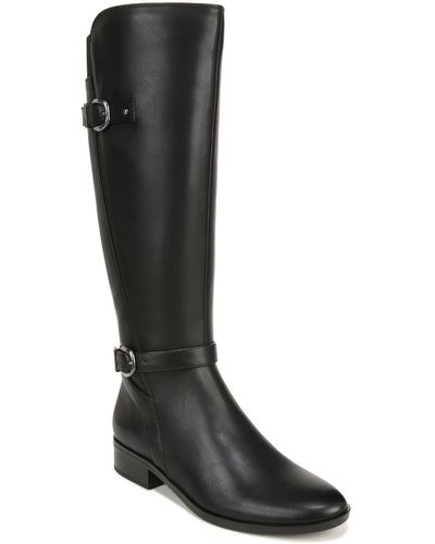 Naturalizer Sahara Faux Leather Knee-high Boots - Black
