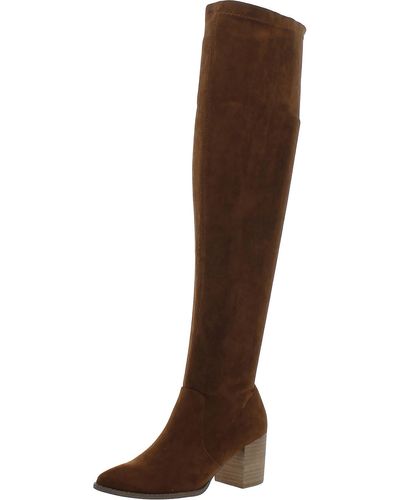 DV by Dolce Vita Tempt Faux Suede Over-the-knee Boots - Brown