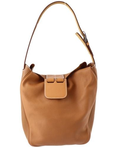 Hermès Virevolte Leather Shoulder Bag (pre-owned) - Brown