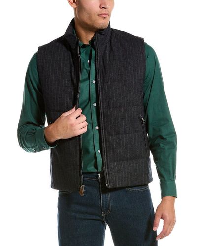 Brooks Brothers Quilted Vest - Green