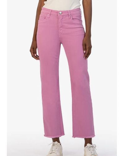 Kut From The Kloth Kelsey High Rise Ankle Jeans - Pink