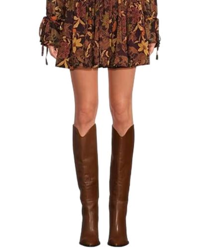 Lost + Wander Wild Bergamot Mini Dress - Brown
