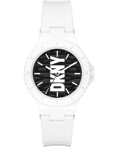 DKNY Chambers Quartz Nylon Three-hand Casual Watch - Black