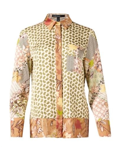 Marc Cain Multi Print Blouse Flock Of Chickens Theme - Multicolor