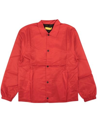 Pyer Moss Red Satin Snap Jacket