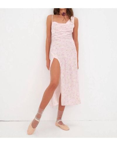 For Love & Lemons Iiana Midi Dress - Pink