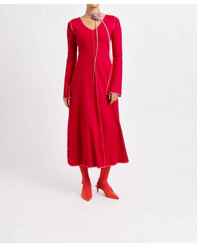 Eliza Faulkner Clara Dress - Red