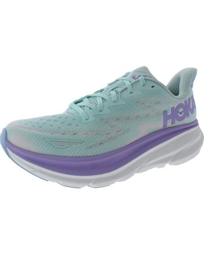 Hoka One One Clifton 9 Performance Fitness Running Shoes - Blue