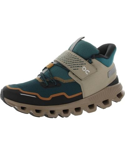 On Shoes Cloud Hi Edge Defy Trails Durable Hiking Boots - Blue