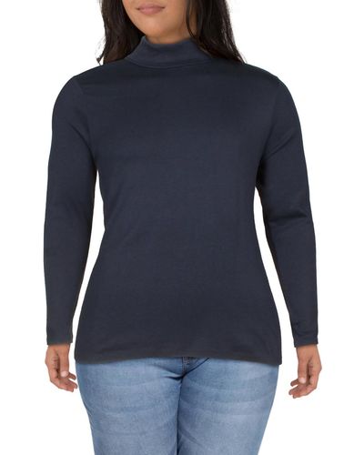 Charter Club Turtleneck Knit Pullover Sweater - Blue