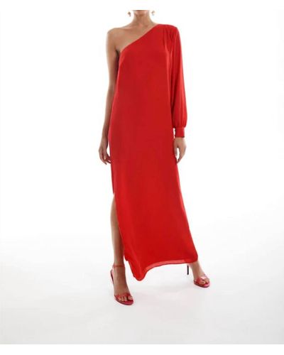Krisa One Sleeve Maxi - Red
