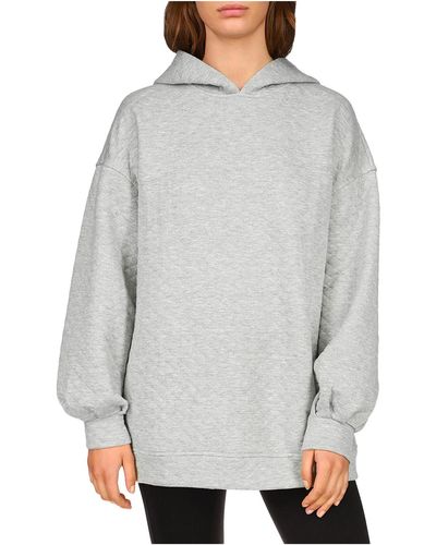 Sanctuary Comy Cozy Hooded Sweatshirt - Gray