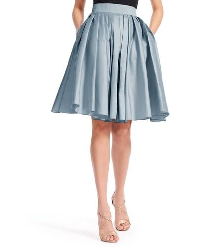 EMILY SHALANT Taffeta Party Skirt - Blue