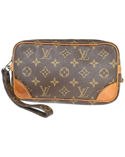 Louis Vuitton Marly Dragonne Canvas Clutch Bag (pre-owned) - Metallic
