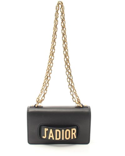 Dior Jadior Chain Shoulder Bag Leather - Black