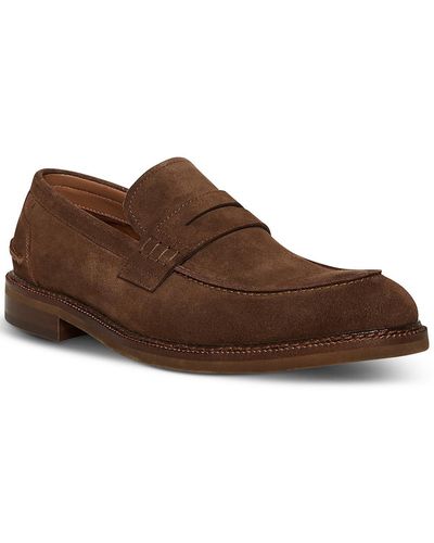 Steve Madden Piere Suede Loafers - Brown