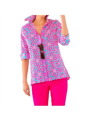Gretchen Scott Comfy Cozy Shirt - Piazza - Pink