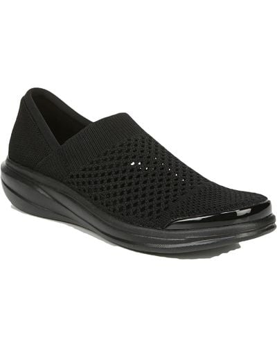 Bzees Charlie Knit Comfort Slip-on Sneakers - Black