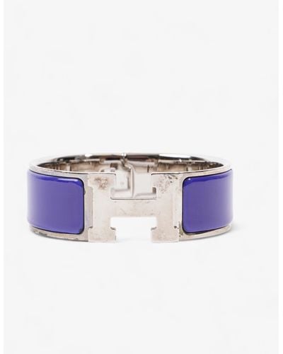 Hermès Clic Clac / Silver Gold Plated - Purple